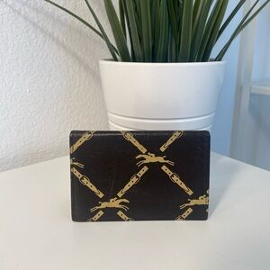 Longchamp Paris Leather ID Card Holder Wallet